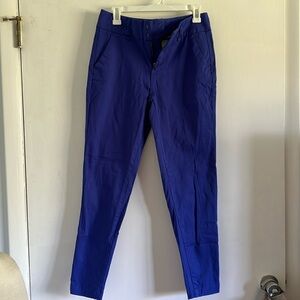 Hybrid & Company Dark Royal blue skinny cotton pants.